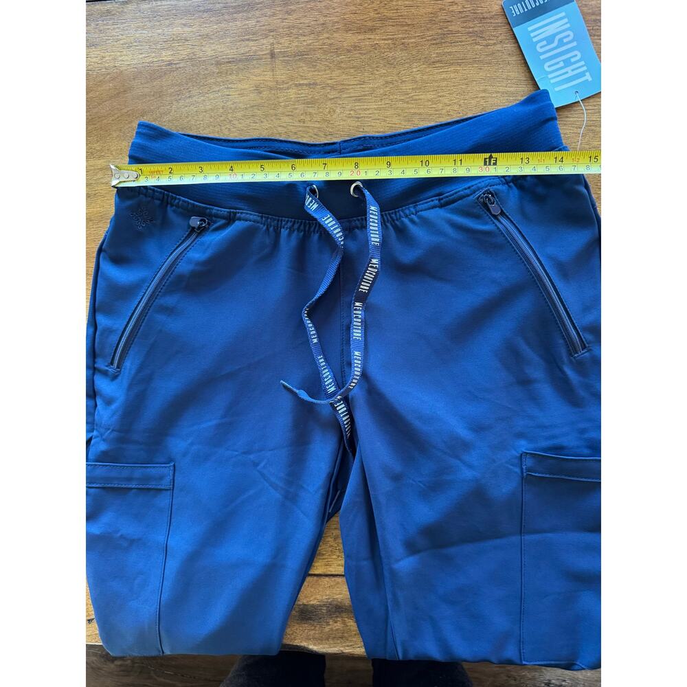 NWT MedCouture Insight Navy Scrub Pants XS Cargo Drawstring MC2702 - Picture 7 of 11